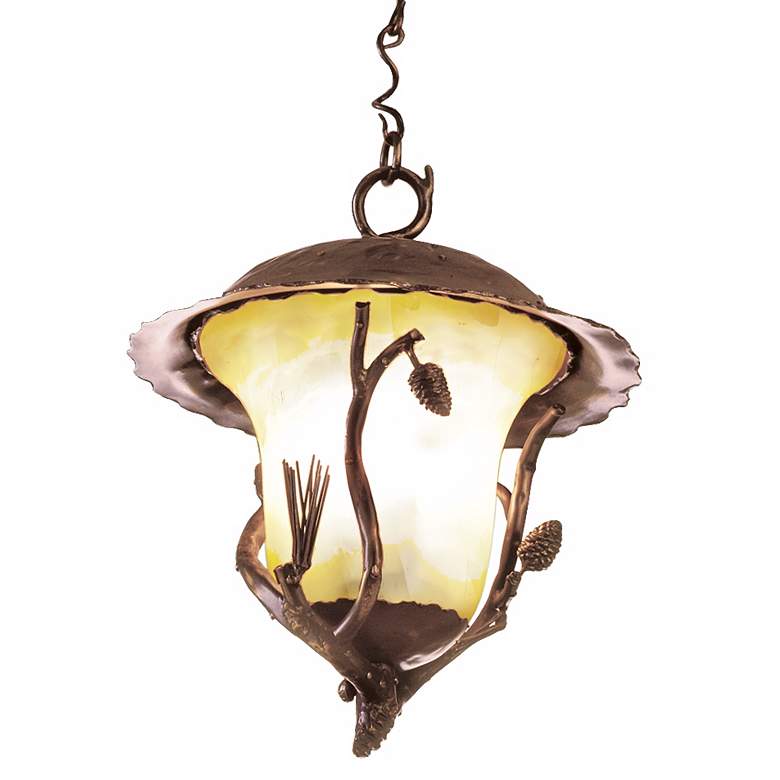 Image 1 Ponderosa Collection 19 inch High Outdoor Hanging Light
