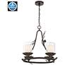 6_Ponderosa Ridge 22" Wide Weathered Spruce 4-Light Chandelier more views
