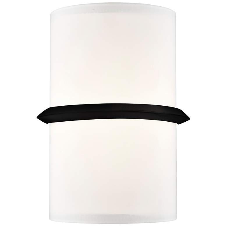 Image 1 Pondi 9 1/4" High Black ADA LED Wall Sconce