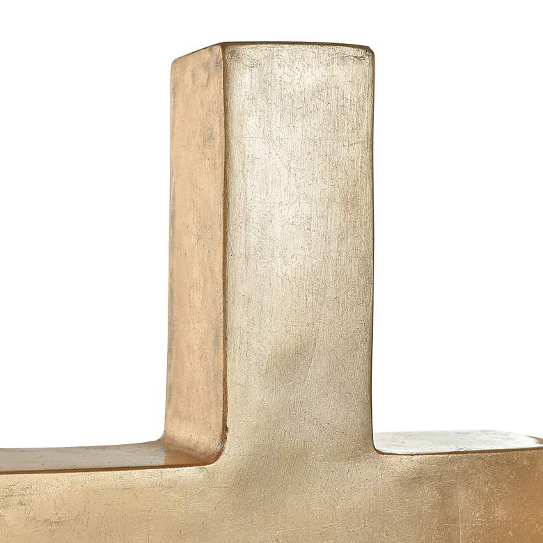 Image 7 Pont Gold Leaf 33" High Cast Resin Vase more views