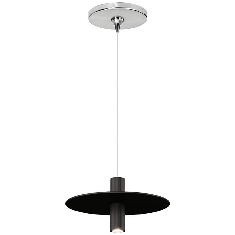 Image 1 Ponte 8"W Nightshade Black LED Freejack Mini Pendant Light
