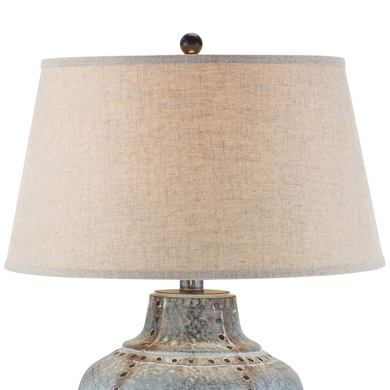 Image 2 Ponte Lore 26" Hydrocal Concrete Aged Gray LED Table Lamp more views