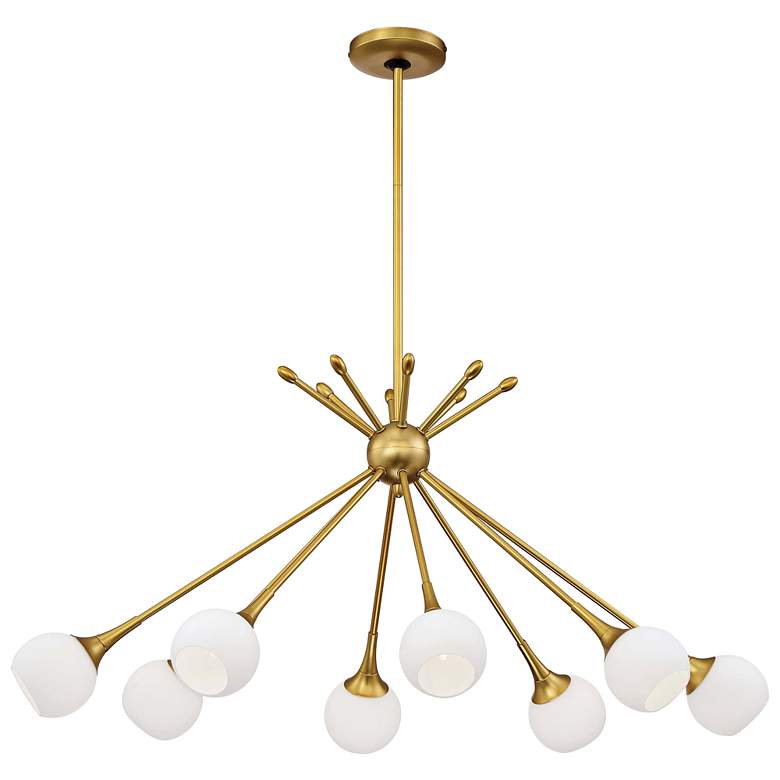 Image 3 Pontil 36 1/2 inchW Honey Gold Kitchen Island Light Chandelier