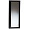 Pontus 14" Wide Black Wall-Mount Jewelry Armoire w/ Mirror