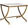 Ponze Mirrored Gold Leaf Accent Table