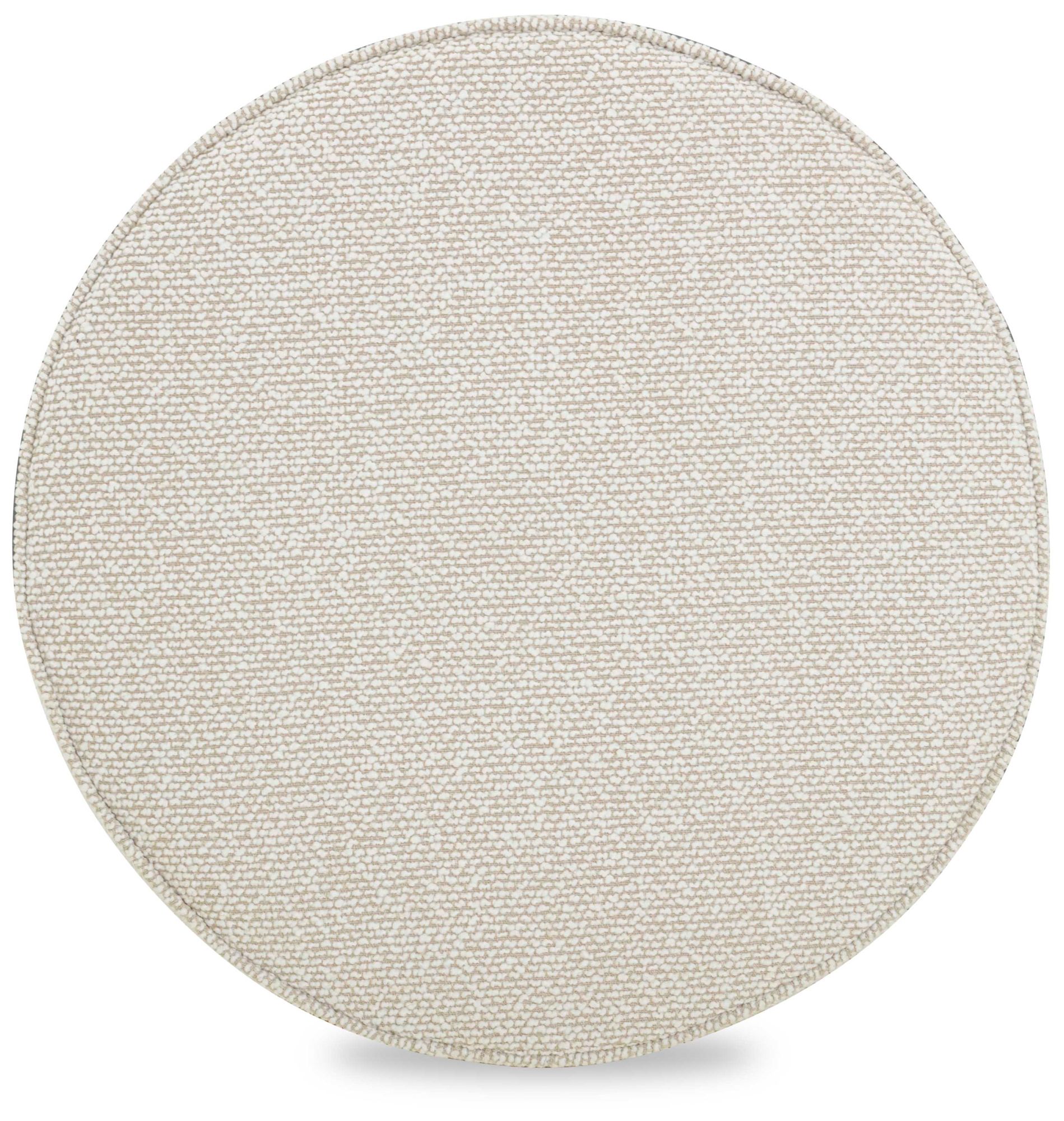 Image 3 Pookie Cream Chenille Boucle Stool more views