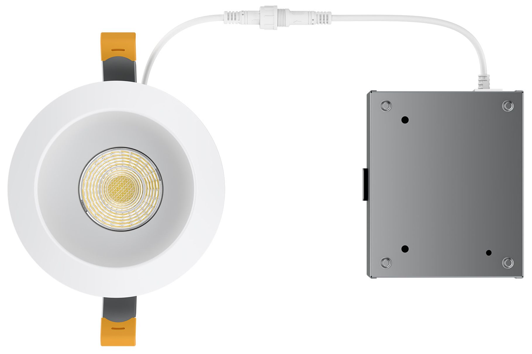Image 4 Pop-in 2.38"H x 5"W 1-Light 4" LED Kit in White more views