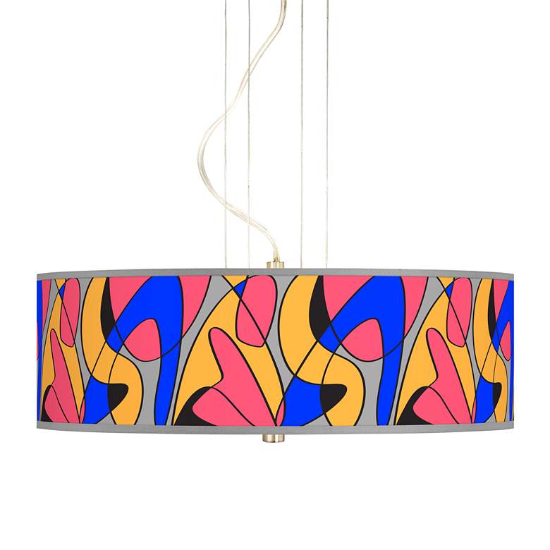 Image 1 Pop Modern 20 inch Wide 3-Light Pendant Chandelier