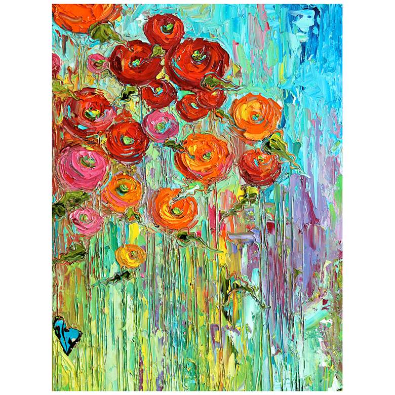 Image 1 Poppies #6 All-Weather 40 inch High Indoor-Outdoor Wall Art