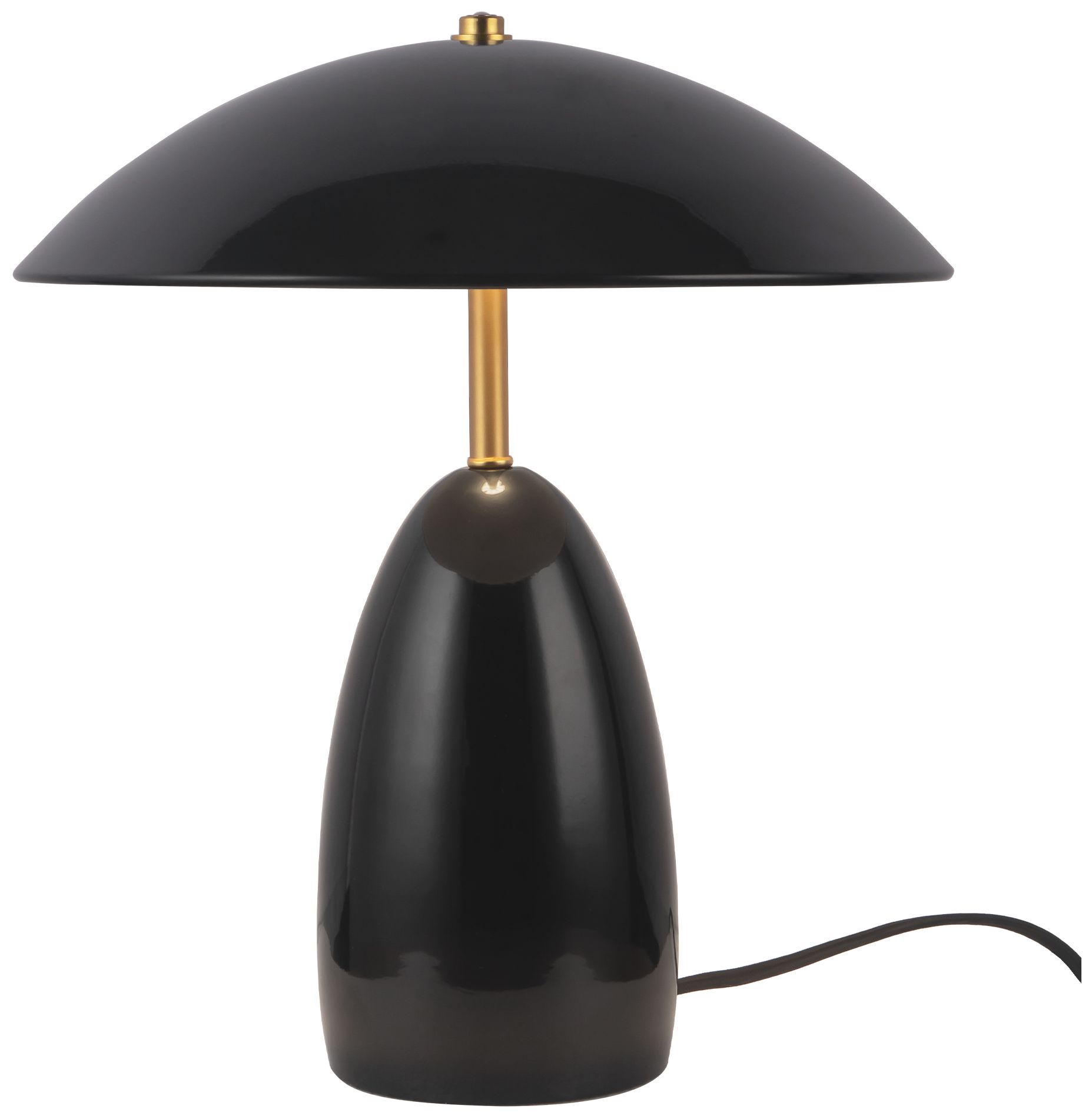 Image 2 Poppy 12-in Black dimmable LED Table Lamp