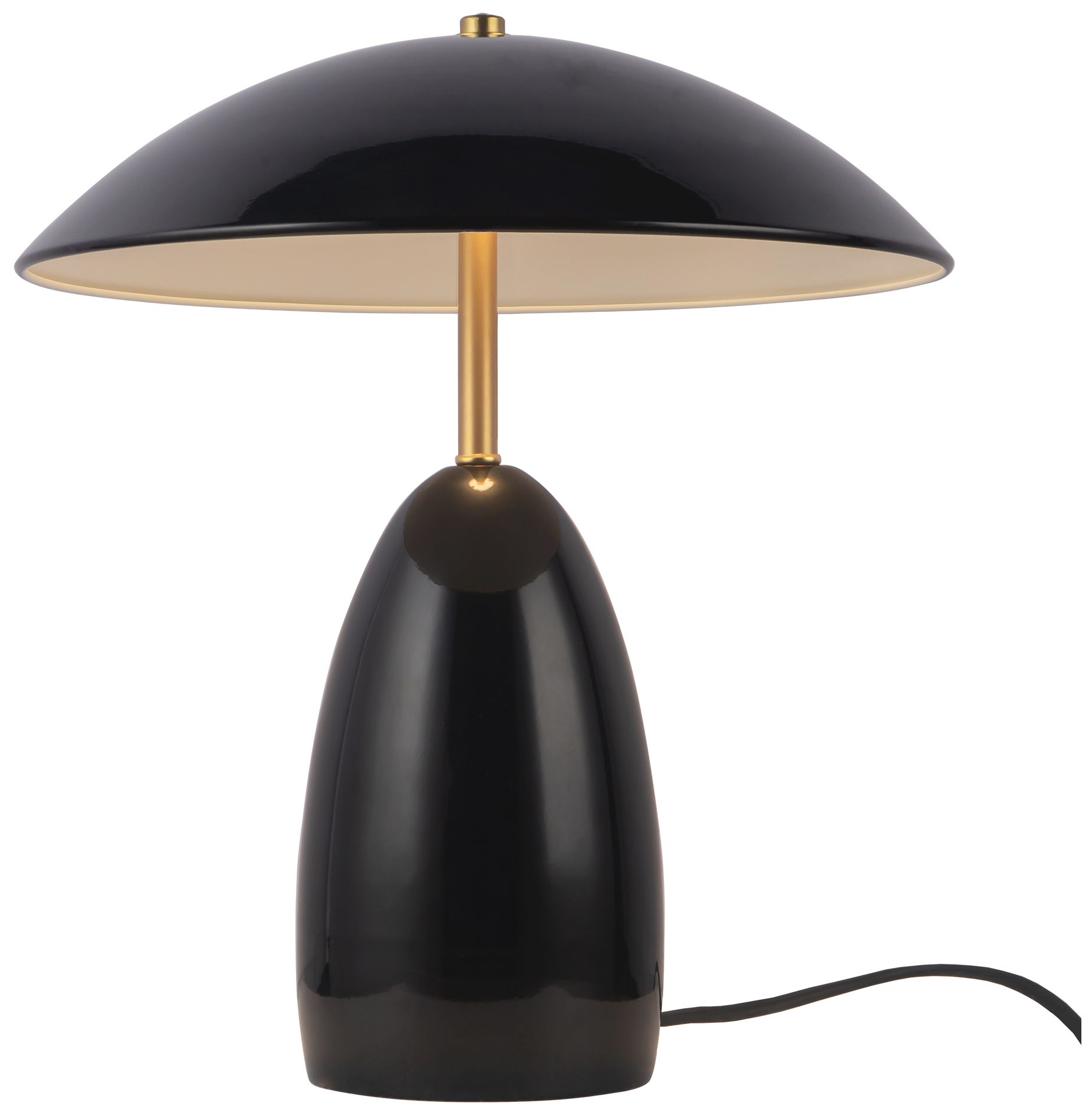 Image 6 Poppy 12-in Black dimmable LED Table Lamp more views