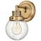Poppy 9 1/2" High Brass Wall Sconce by Hinkley Lighting