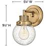 4_Poppy 9 1/2" High Brass Wall Sconce by Hinkley Lighting more views