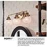 7_Poppy 9 1/2" High Brass Wall Sconce by Hinkley Lighting more views