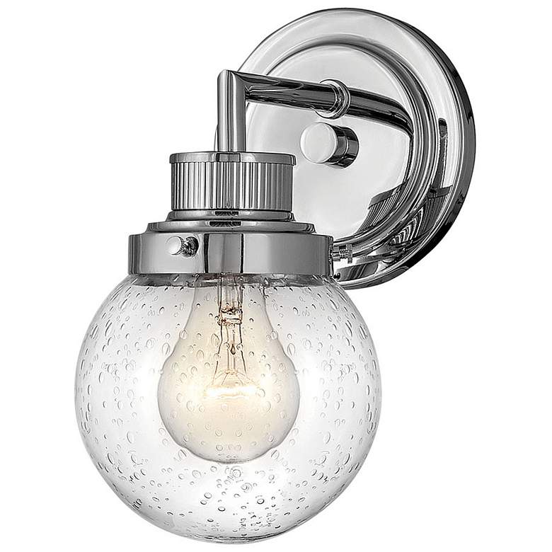 Image 1 Poppy 9 1/2" High Chrome Wall Sconce by Hinkley Lighting