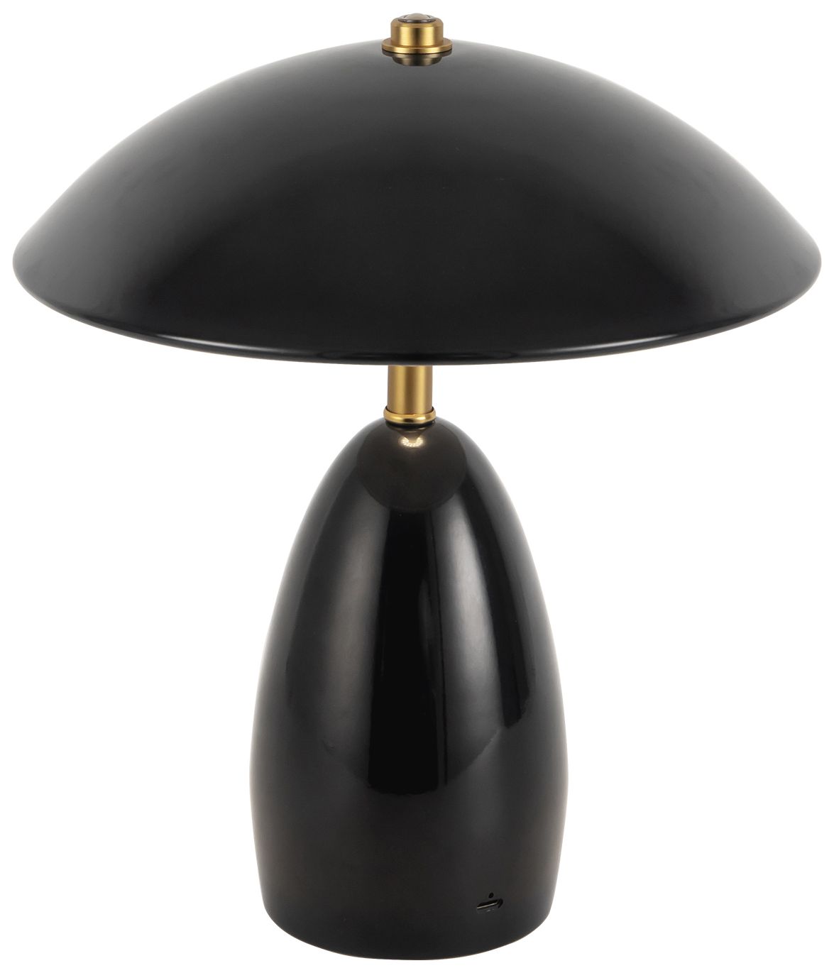 Image 3 Poppy 9-in Black dimmable LED Table Lamp more views