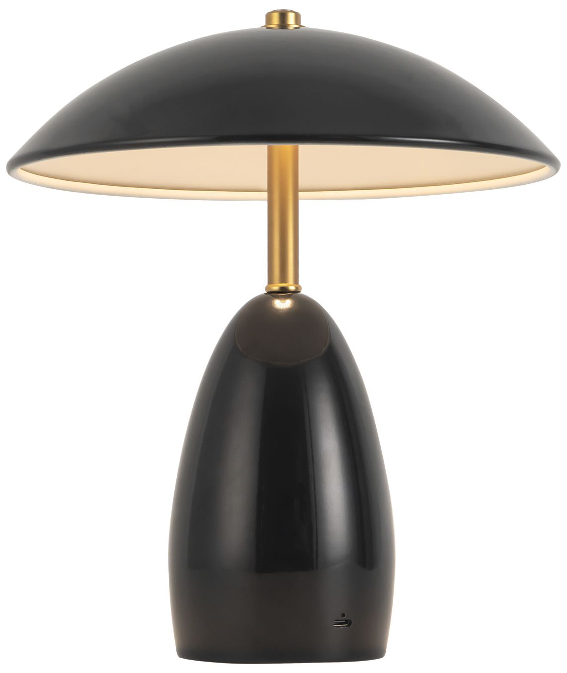 Image 6 Poppy 9-in Black dimmable LED Table Lamp more views