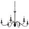 Poppy Hill 38" Wide Pompeii Silver 6-Light Iron Chandelier