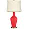 Poppy Red Anya Table Lamp with President's Braid Trim