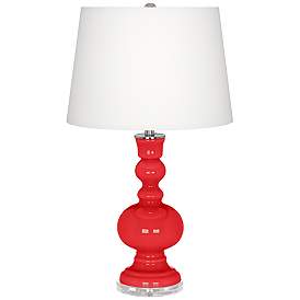 Image2 of Poppy Red Apothecary Table Lamp with Dimmer