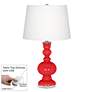 Poppy Red Apothecary Table Lamp with Dimmer