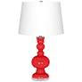 Poppy Red Apothecary Table Lamp in scene