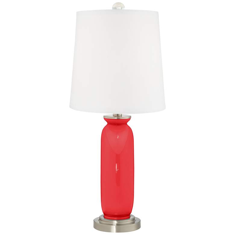 Image 4 Poppy Red Carrie Table Lamp Set of 2 more views