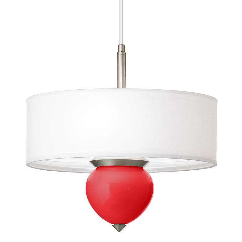 Image 1 Poppy Red Cleo 16 inch Wide Pendant Chandelier