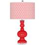 Poppy Red Diamonds Apothecary Table Lamp