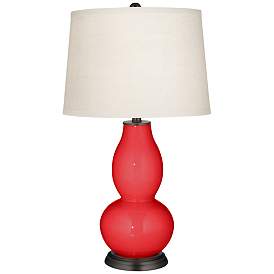 Image2 of Poppy Red Double Gourd Table Lamp