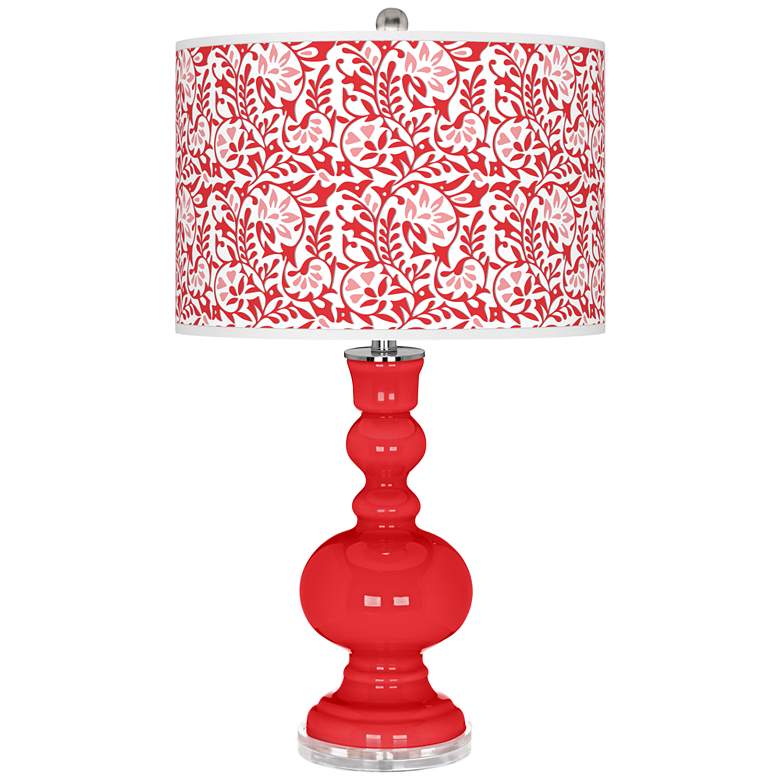 Image 1 Poppy Red Gardenia Apothecary Table Lamp