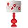 Poppy Red Rose Bouquet Apothecary Table Lamp