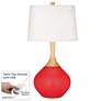 Poppy Red Wexler Table Lamp with Dimmer