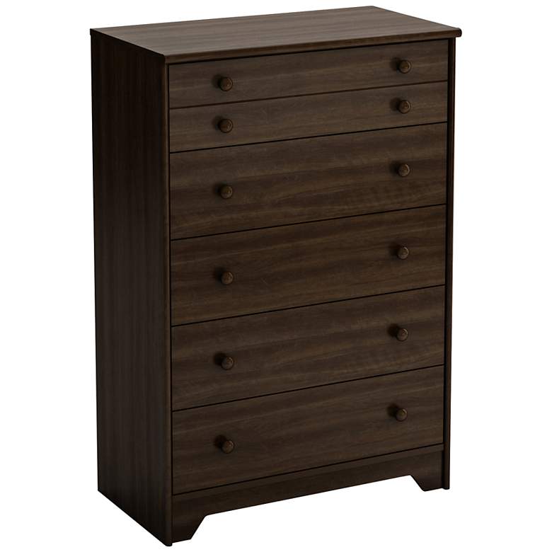 Image 1 Popular Collection Mocha 5-Drawer Chest