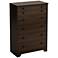 Popular Collection Mocha 5-Drawer Chest