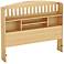Popular Collection Natural Maple Bookcase Headboard