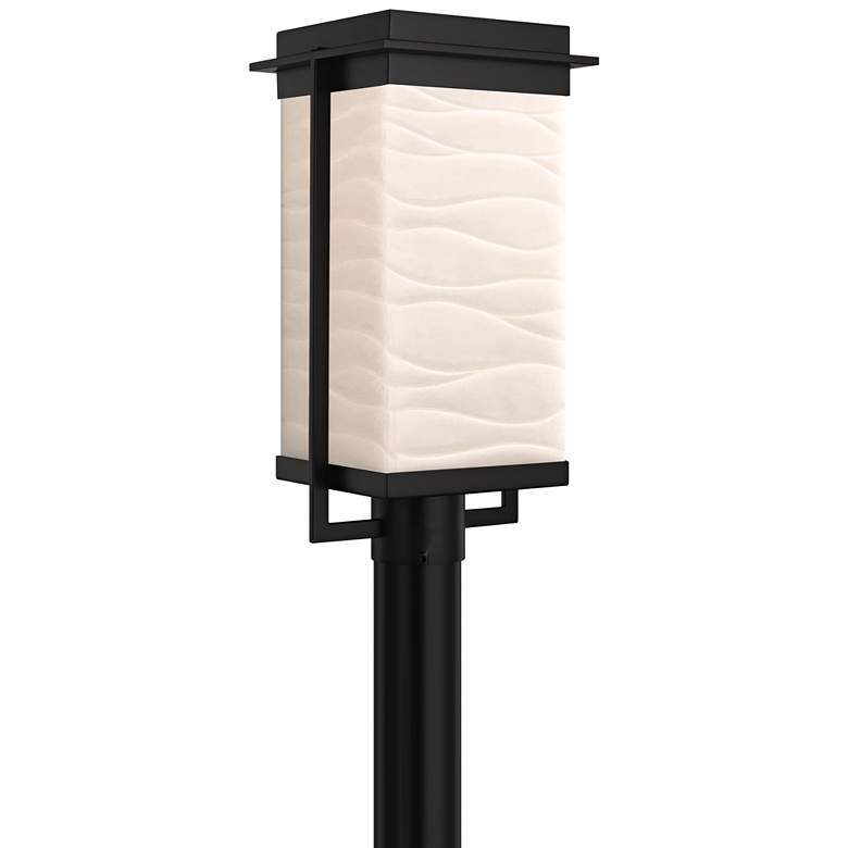 Image 1 Porcelina Pacific 18" High Black LED Outdoor Post Light