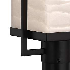 Image2 of Porcelina Pacific 18" High Black LED Outdoor Post Light more views