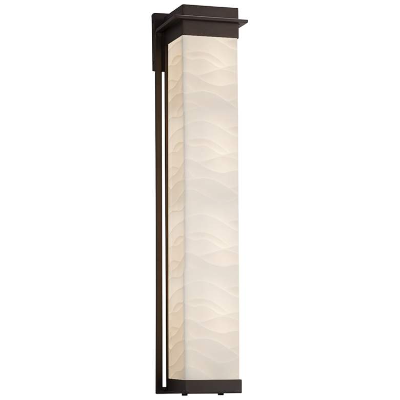 Image 1 Porcelina Pacific 36 inchH Dark Bronze LED Outdoor Wall Light