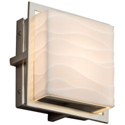 Porcelina&trade; Avalon 6 1/2&quot; High Nickel LED Outdoor Wall Light