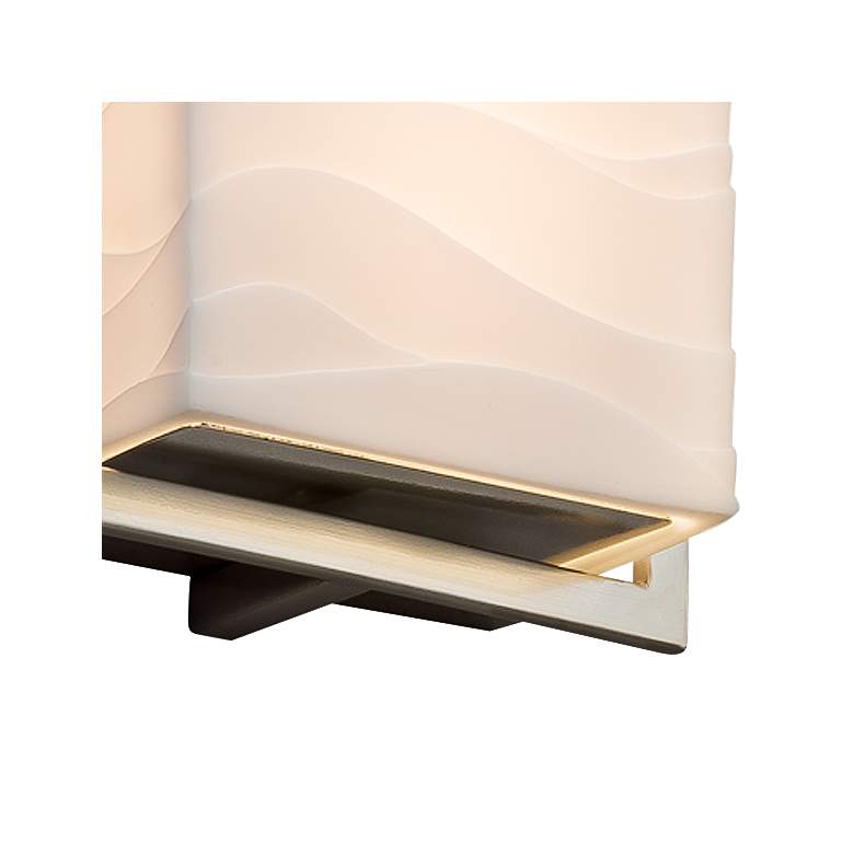 Image 2 Porcelina™ Avalon 6 1/2" High Nickel LED Outdoor Wall Light more views