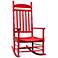 Porch Rocker Turned Post Red Outdoor Rocking Chair