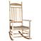 Porch Rocker Turned Post Unfinished Outdoor Rocking Chair