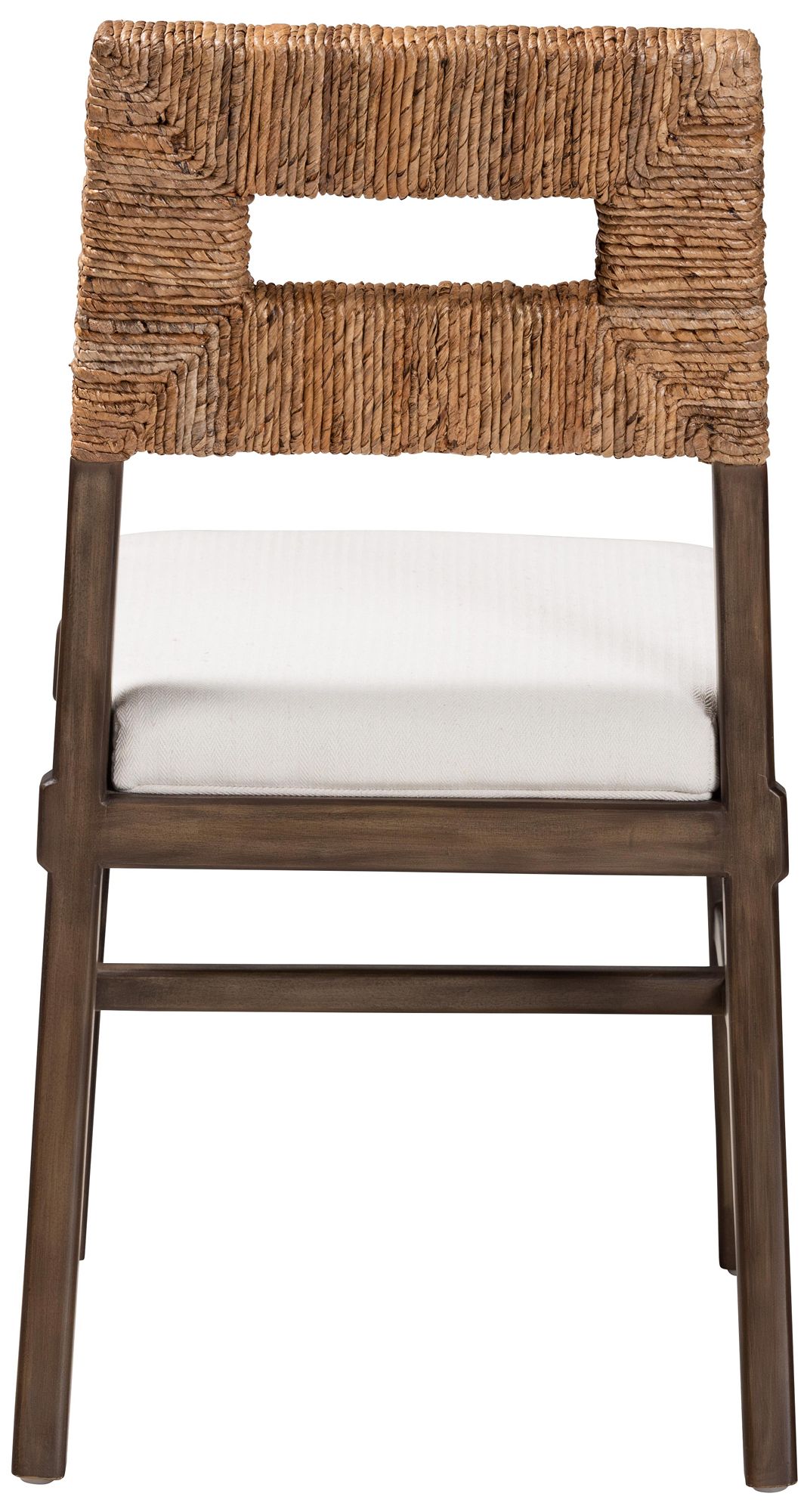 Porsha Studio Porsha Walnut Brown Wood Rattan Dining Chair