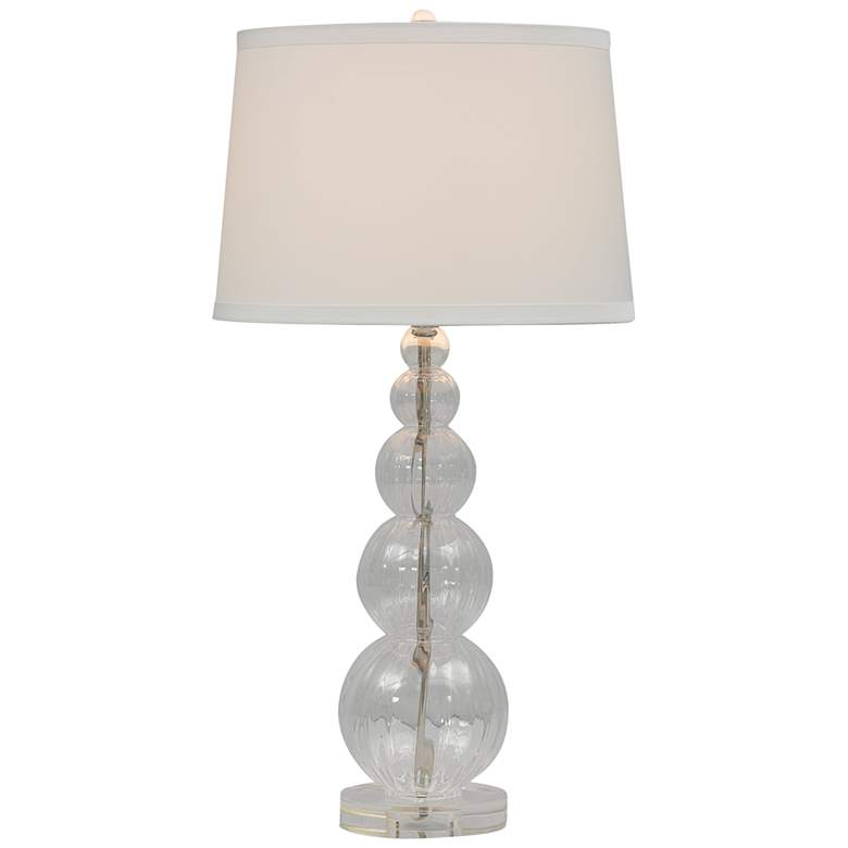 Image 1 Port 68 Alessandra Clear Art Glass Table Lamp