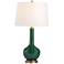 Port 68 Alex 30" High Rich Emerald Glaze Porcelain Vase Table Lamp