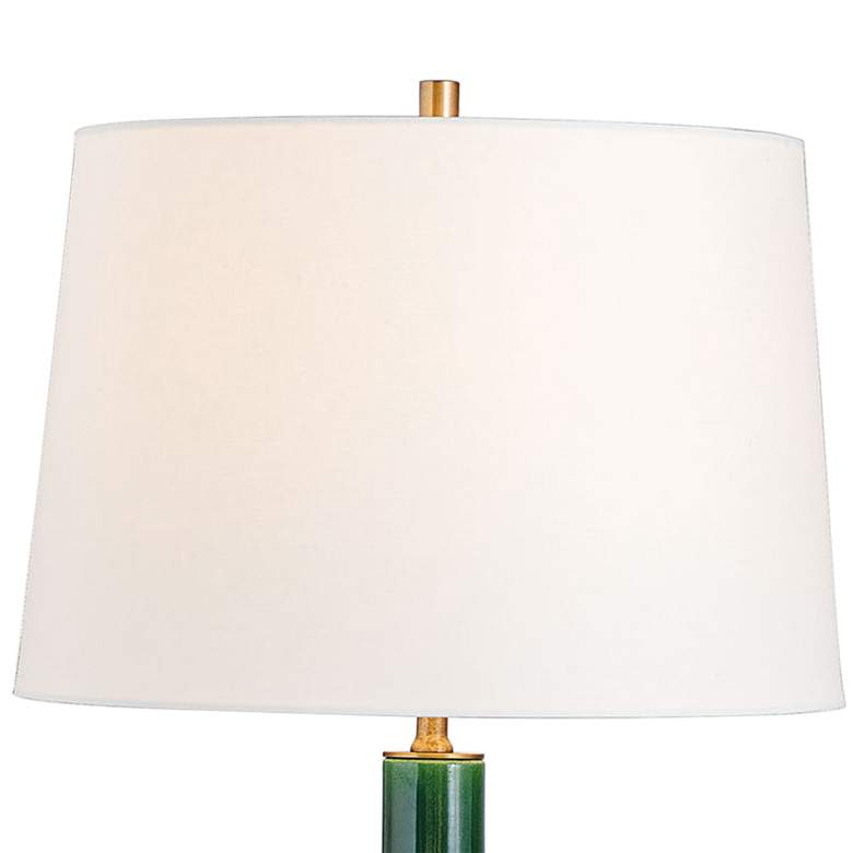 Image 4 Port 68 Alex 30" High Rich Emerald Glaze Porcelain Vase Table Lamp more views