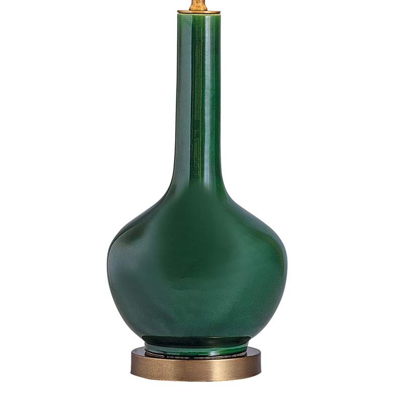 Image 5 Port 68 Alex 30" High Rich Emerald Glaze Porcelain Vase Table Lamp more views