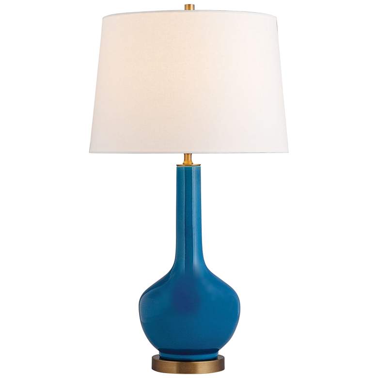 Image 2 Port 68 Alex Rich Turquoise Glaze Porcelain Vase Table Lamp