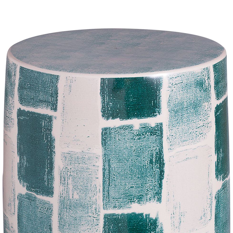 Port 68 Azula Celadon Ceramic Tile Garden Stool 96T71 Lamps Plus